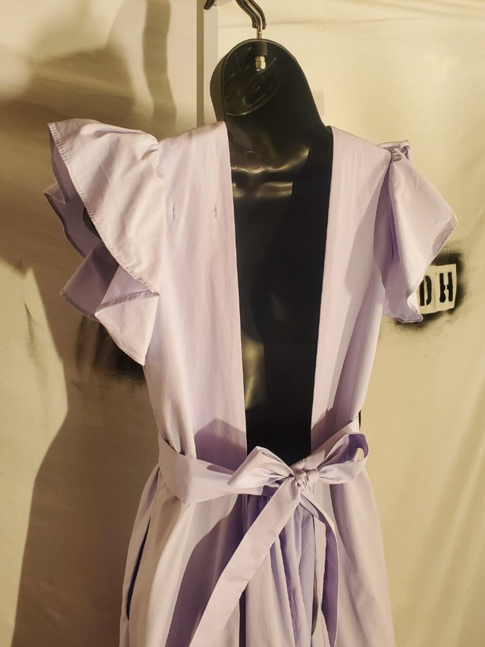 Farrow Beulah Cotton Open Back Tiered Dress in Lavender - Sz S- shipping incl. - Picture 14 of 16